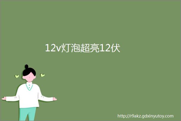 12v灯泡超亮12伏